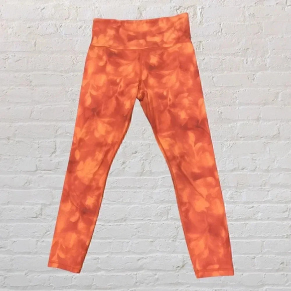 Athleta Elation Printed 7/8 Tight Leggings Serene Island Coral Women's Size S - Picture 3 of 7